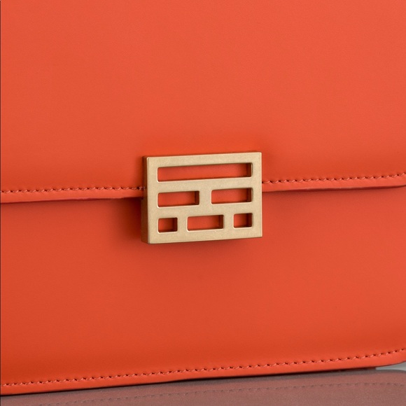 Frame Le Signature Mini in Orange Crush Shoulder Bag NWT - Picture 3 of 6